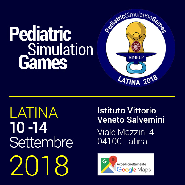 Credit - Pediatric Simulation Games - Latina 10 - 14 Settembre 2018
