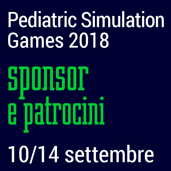 Sponsor e Patricini Pediatric Simulation Games 2018 - Pediatric Simulation Games