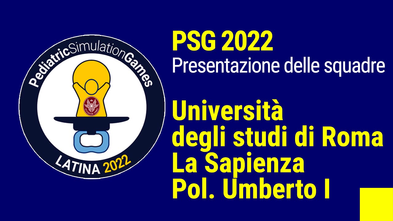 i video di presentazione delle Squadre ai Pediatric Simulation Games 2022