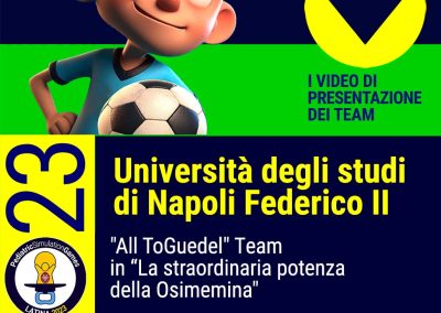 Il video di presentazione del team Napoli Federico II PSG 2023